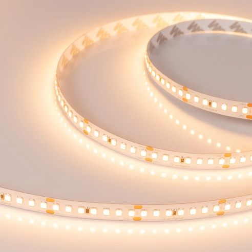 Лента светодиодная RT-A168-10mm 24V Warm3000 (17 W/m, IP20, 2835, 5m) (Arlight, Открытый)