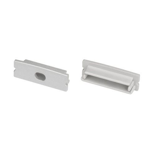 Заглушка LINE-3010 SILVER с отверстием (Arlight, Пластик)