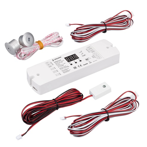 INTELLIGENT ARLIGHT Контроллер лестничный SMART-SPI-302-82-2G-SH-PS-SUF (12-24V, TUYA Wi-Fi, 2.4G) (IARL, IP20 Пластик, 5 лет)
