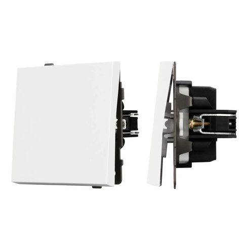 Механизм выключателя одноклавишный непроходной SWT-TENDO-MK01-PL-WH (230V, 10A) (Arlight, -)