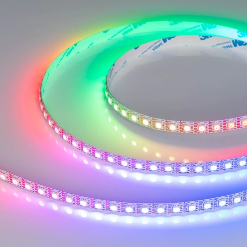 Лента светодиодная SPI-B96-10mm 12V RGB-PX1-BPT (13 W/m, IP20, 5060, 5m) (Arlight, Открытый)