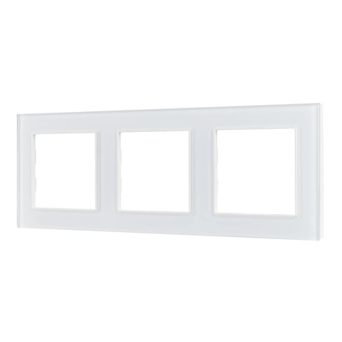 Рамка стеклянная FRM-GLARE-GS-3-WH (Arlight, -)