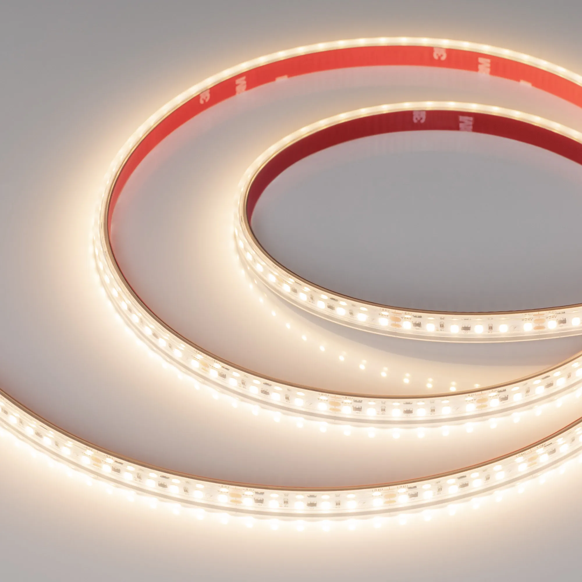 Лента герметичная IC-PS-A120-10mm 24V Warm3000 (9.6 W/m, IP67, 2835, 10m) (Arlight, стабилизированная) - изображение товара