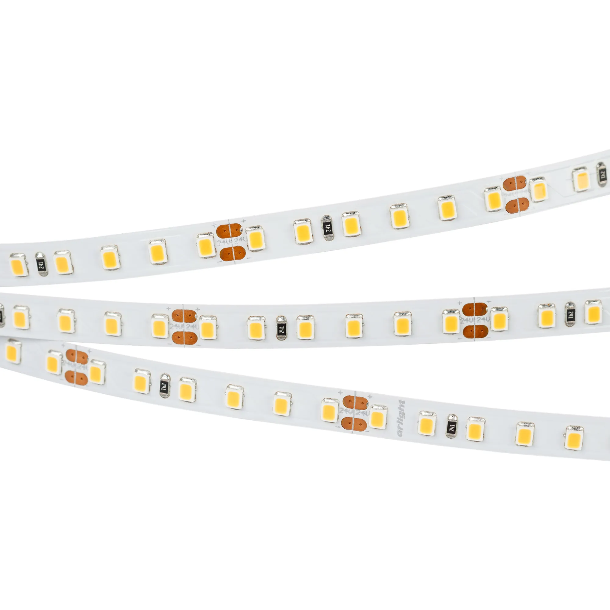 Лента светодиодная RT 2-5000 24V SUN Warm3000 2x (2835, 120 LED/m, LUX) (Arlight, 14.4 Вт/м, IP20)
