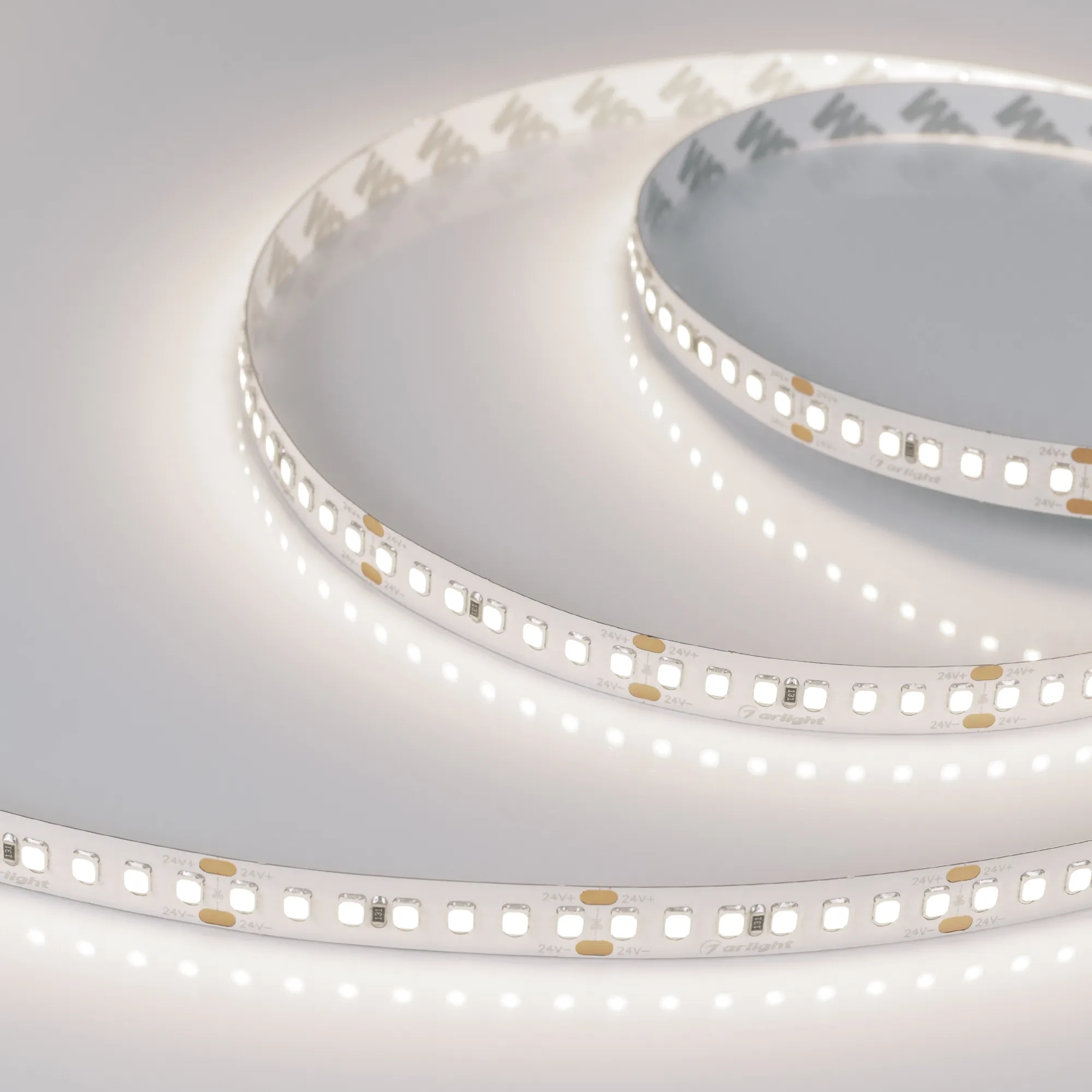 Лента светодиодная RT-A168-10mm 24V Day4000 (17 W/m, IP20, 2835, 5m) (Arlight, Открытый)