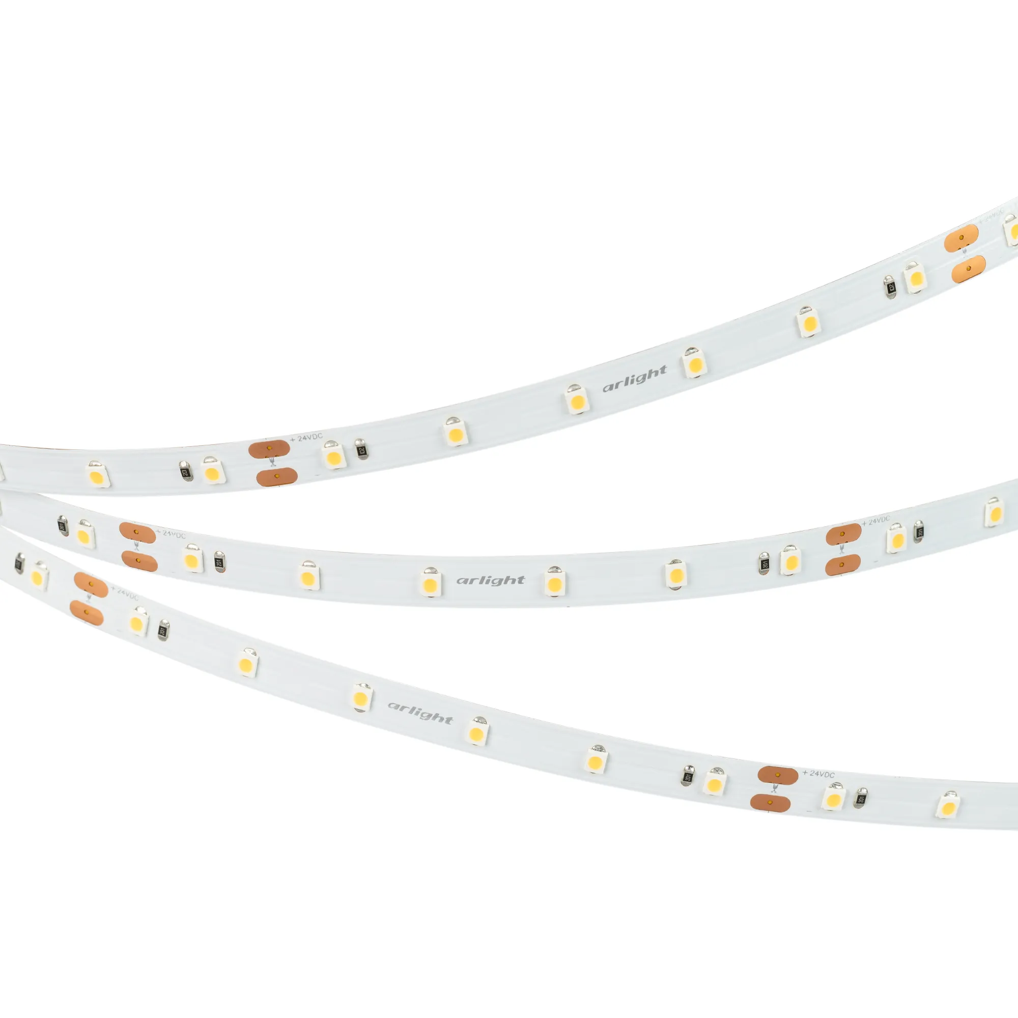 Лента светодиодная NT-A60-8mm 24V Warm3000 (4.8 W/m, IP20, 3528, 5m) (Arlight, Открытый)