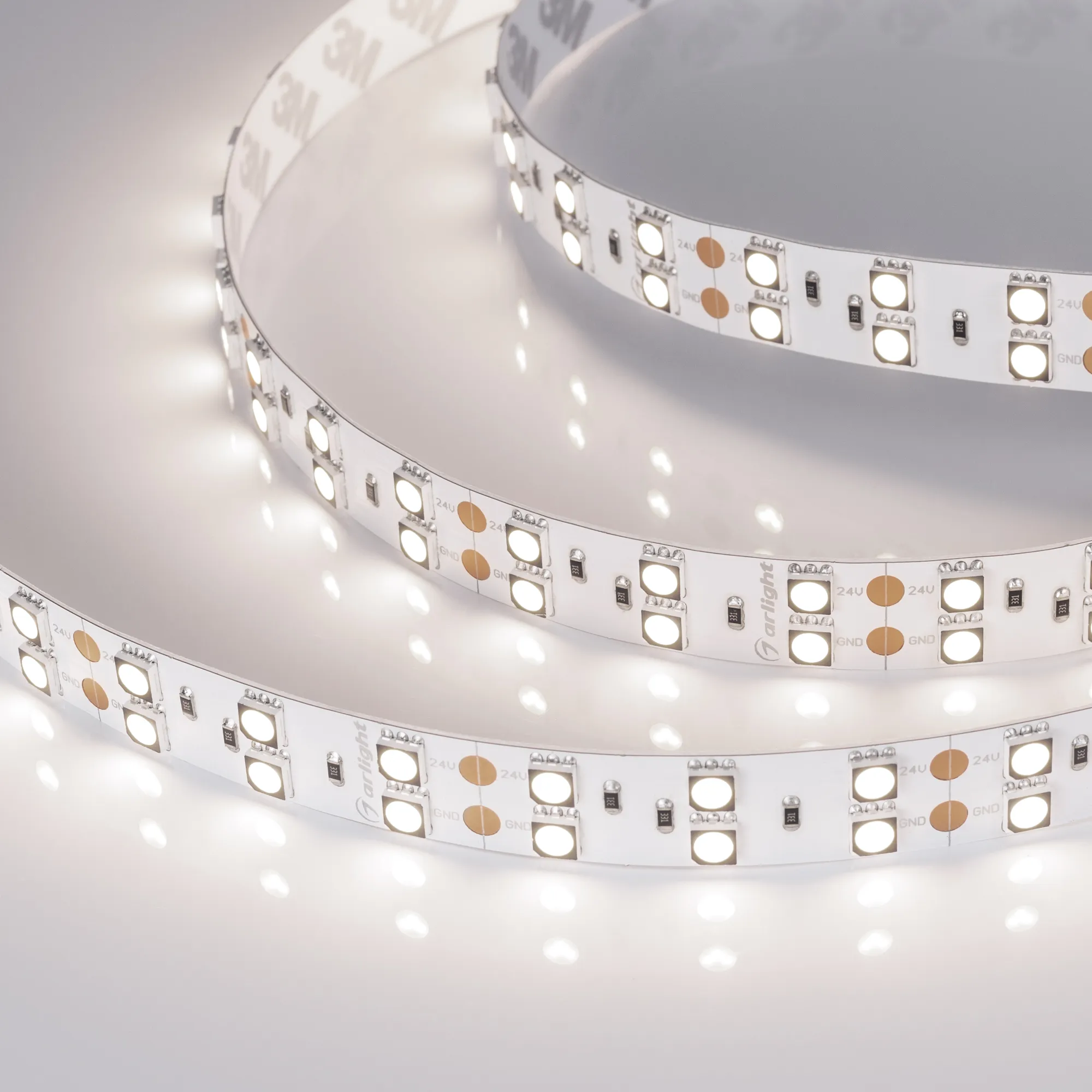 Лента светодиодная RT-B120-15mm 24V Day4000 CRI98 (28.8 W/m, IP20, 5060, 5m) (Arlight, 28.8 Вт/м, IP20)