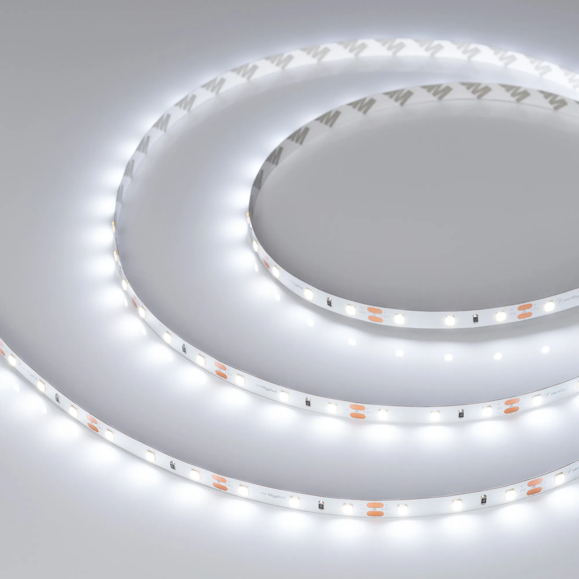 Лента светодиодная RT-A60-8mm 12V White6000 (2 W/m, IP20, 2835, 5m) (Arlight, П2)