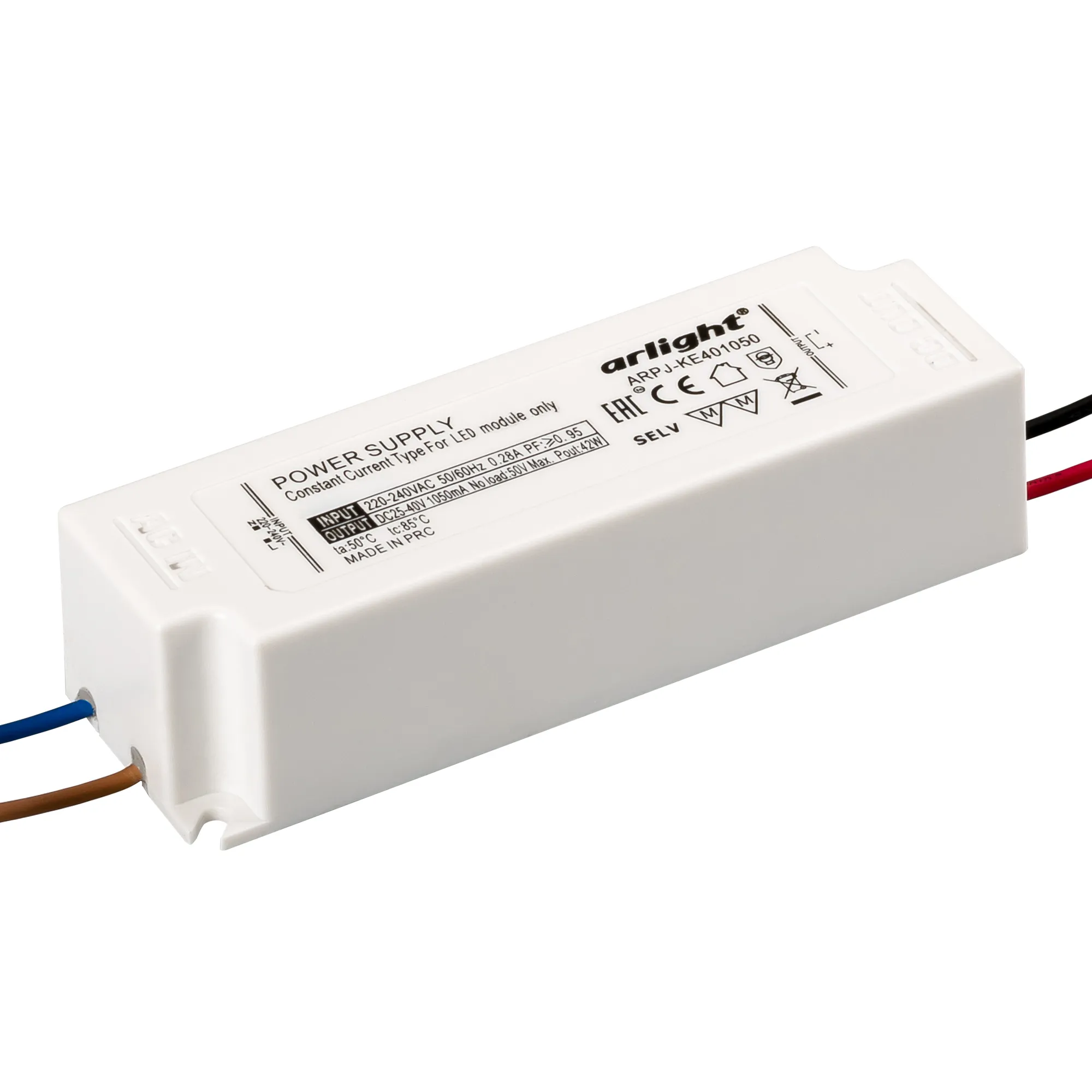 Блок питания ARPJ-KE60600 (36W, 600mA, PFC) (Arlight, Пластик)